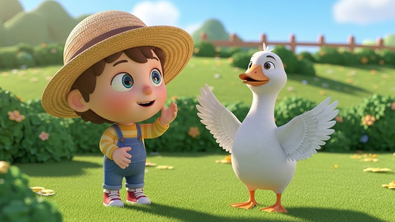 Silly Goose Runs Away | Funny Animal & Adventure Song for Kids | Nursery Rhyme