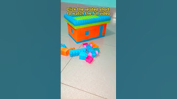 Satisfying DIY Blocks Home | ASMR Building Blocks | #buildingblockstoys #shorts