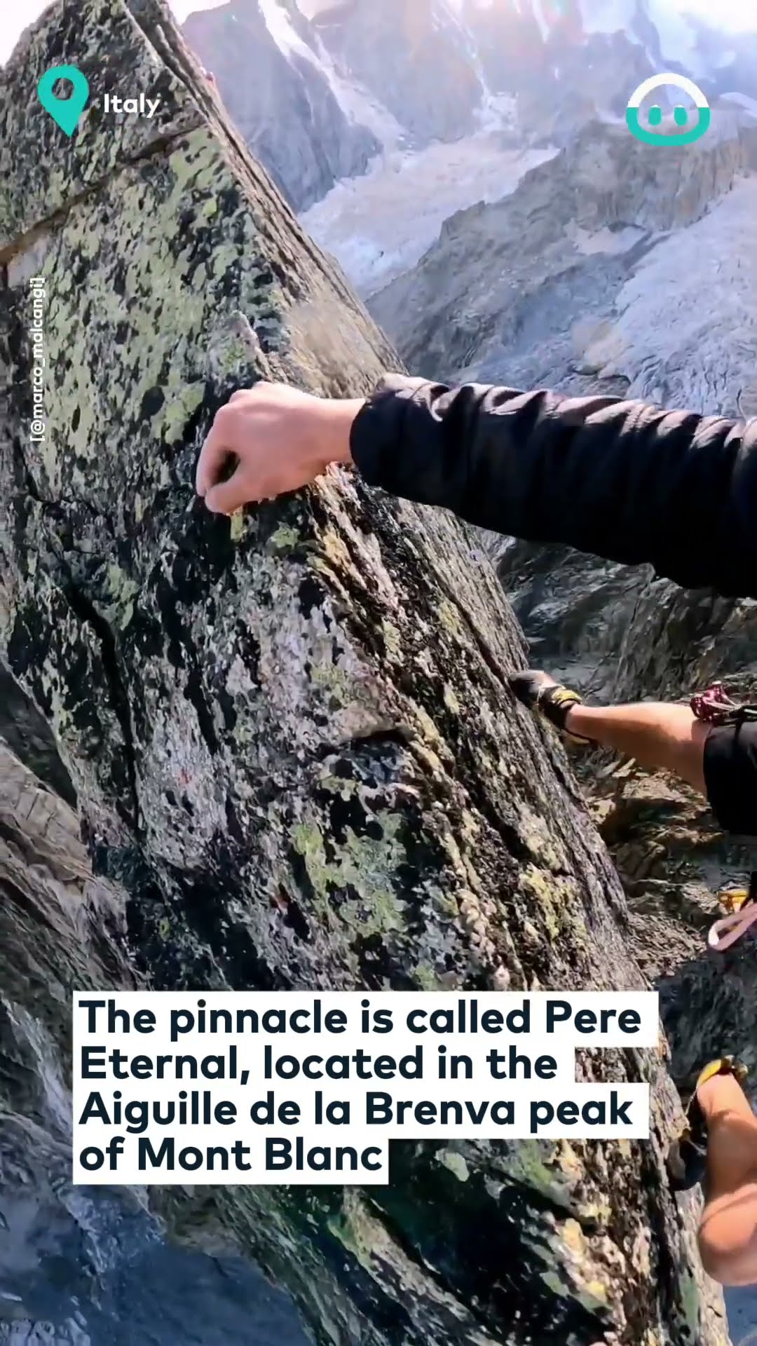 Climbing Aiguille de la Brenva || ViralHog