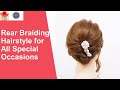 Rear braiding hairstyle for all special occasiozens hair arrangement