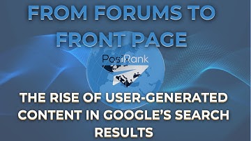 From Forums to Front Page: The Rise of User-Generated Content in Google’s Search Results