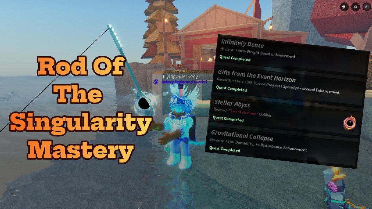 Singularity Rod Completing Rod Of The Singularity Mastery In Fisch! - YouTube