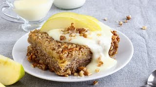 Oatmeal Breakfast Bake with Apples (No Eggs, No Flour & Gluten Free)