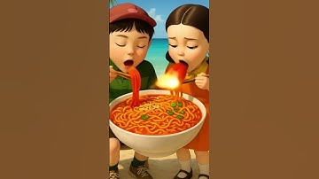 AI Makes Korean Snack with Squid Game ASMR Sounds #squidgame #squidgame2 #ai #asmr