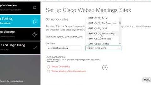 Cisco Webex Provisioning