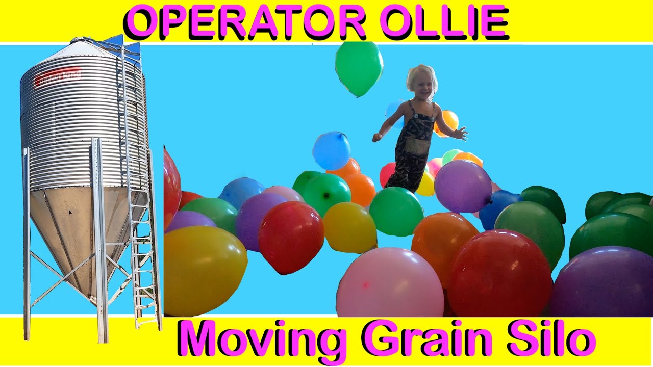 How to Move a Grain Silo! Farming for kids, heavy equipment farm fun