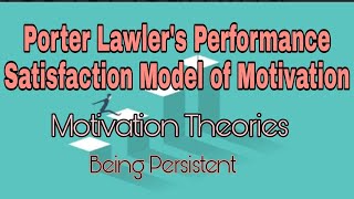 Porter and Lawler's  Performance Satisfaction Model- #Motivation Theories #commerce #NET