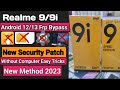 Realme 9/9i Frp Bypass Android 13 / Google Account Bypass whiteout Computer | New Tricks 2023