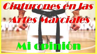 Cinturones en las artes marciales - mi opinion