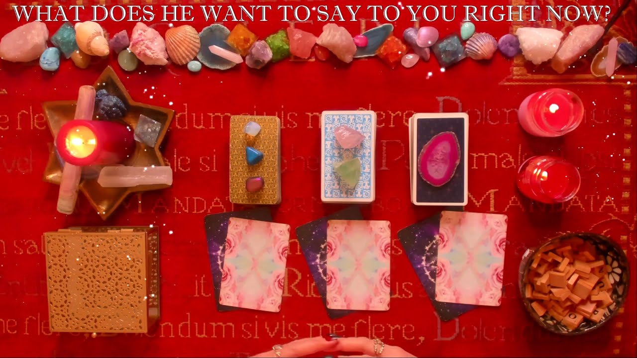 Pick a Card 💖 What Does He Want To Say To You RIGHT NOW? HIS REAL FEELINGS 💖 LOVE Tarot Reading
