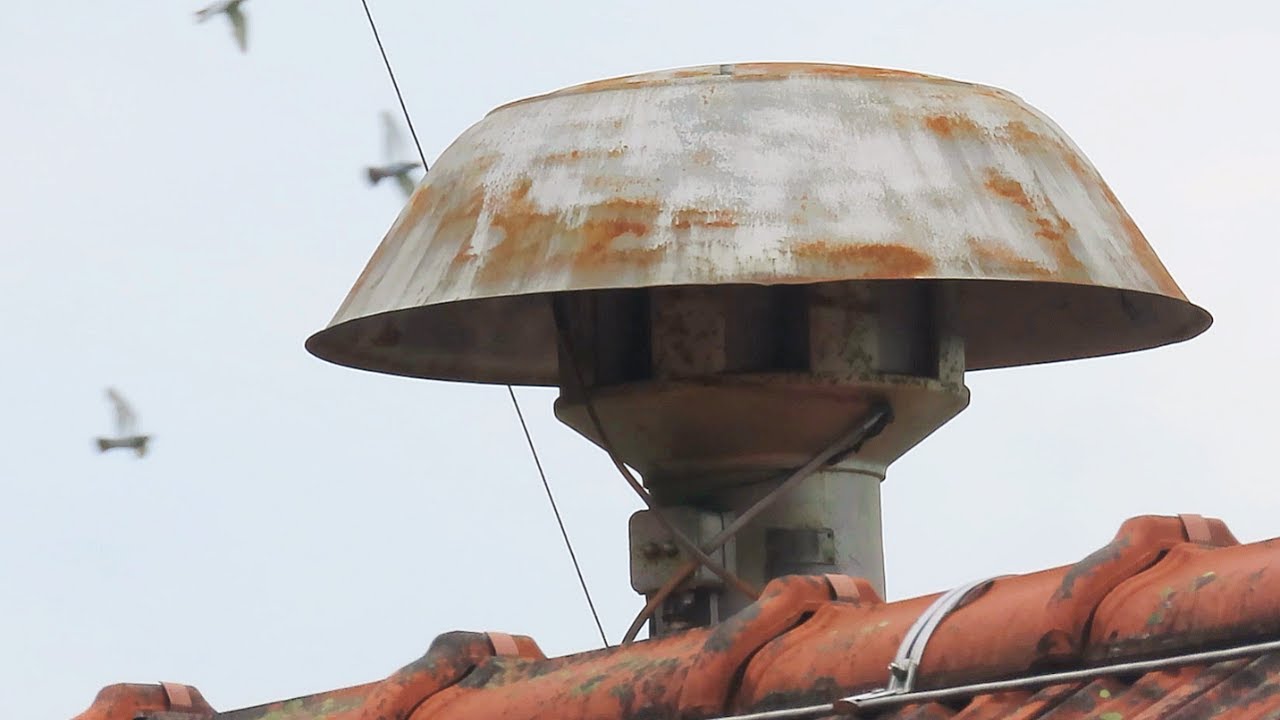 Sirenenprobe einer Siemens FmSi 41 Luftschutzsirene.