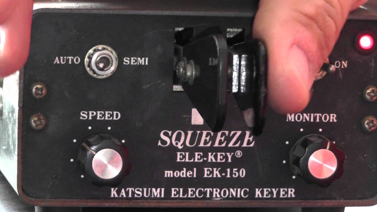 My new Katsumi Squeeze ELE-KEY EK-150 electronic keyer