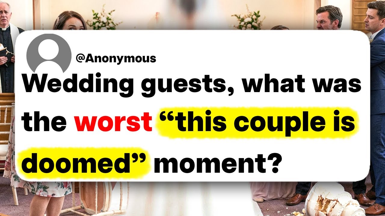Wedding guests, what was the worst 