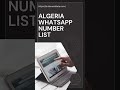 Algeria WhatsApp Number List