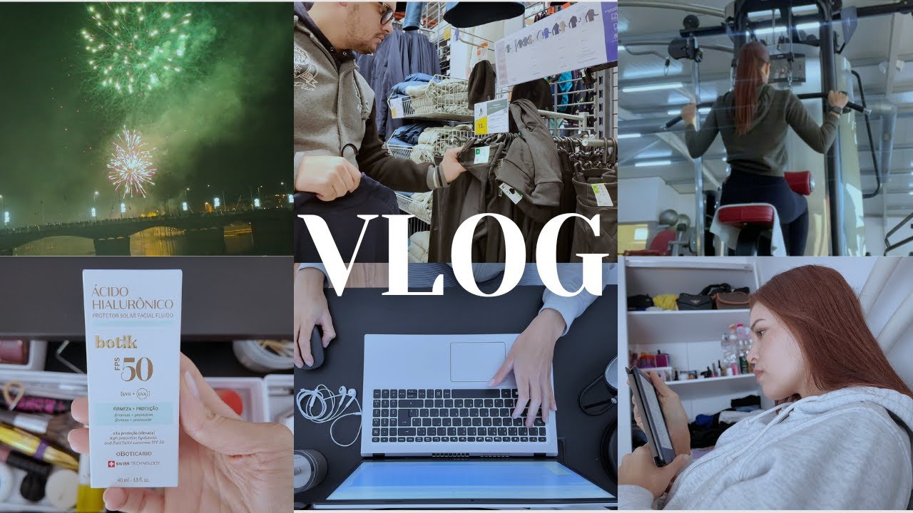 vlog: esse foi o meu réveillon em Portugal 🎆| preparativos para viagem, real life & de volta ao gym