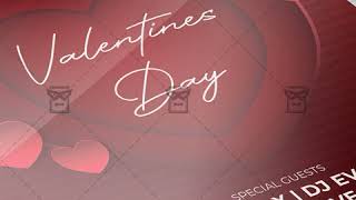 Happy Valentines Day - Flyer PSD Template