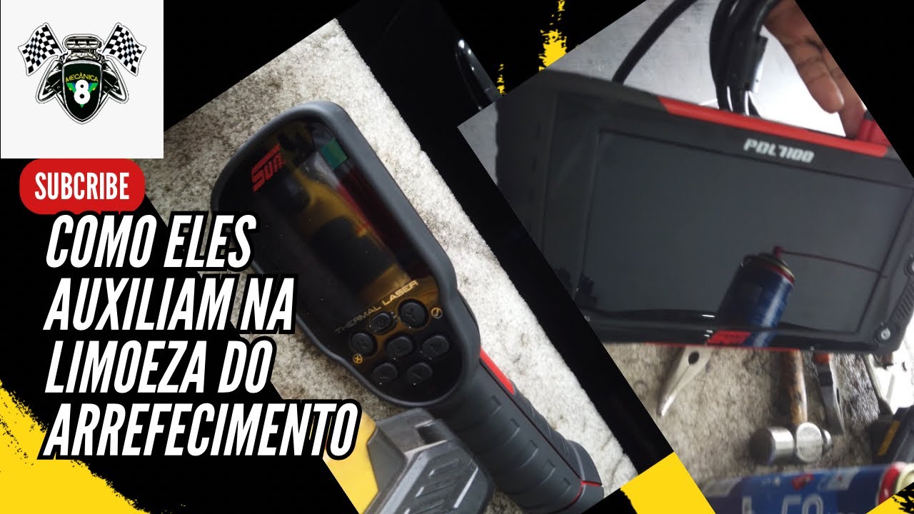 Veja como usar o PDL 7100 e o termo visor Sun para auxiliar na limpeza do sistema de arrefecimento.