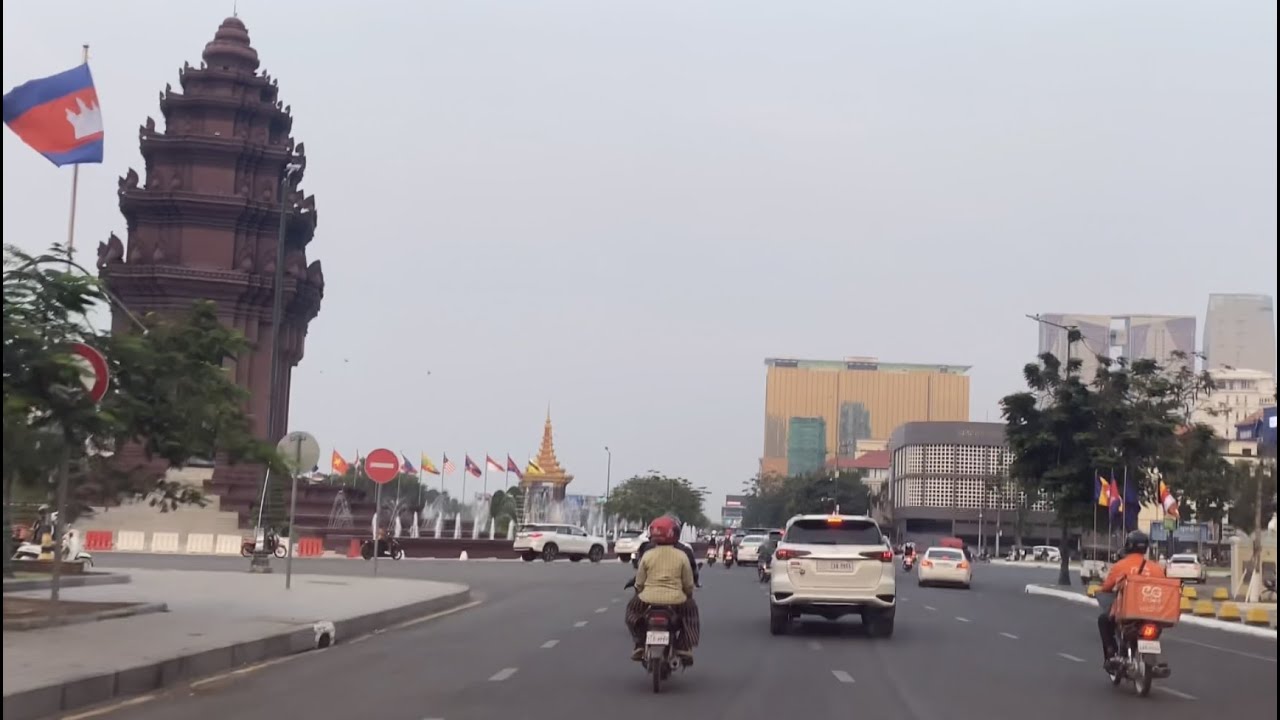PHNOM PENH CITY Driving Tour Street View | CAMBODIA 2022