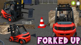 FORKED UP Parkour 3D Forklift Driving Simulator Gameplay Android iOS 4K screenshot 1