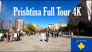 Prishtina City Full Tour 4K - Capital City of Republic of Kosova ??