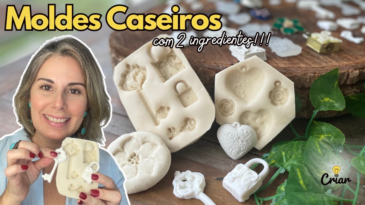 COMO FAZER MOLDES DE SILICONE EM CASA |  Com 2 Ingredientes | Faça você mesmo!