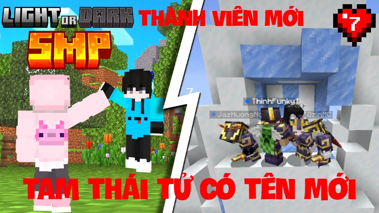 Tuyển Thịnh Funky Vào Team | Tam Thái Tử Đổi Tên Mới!! | Light Or Dark SMP | KeyMc | Tập 7