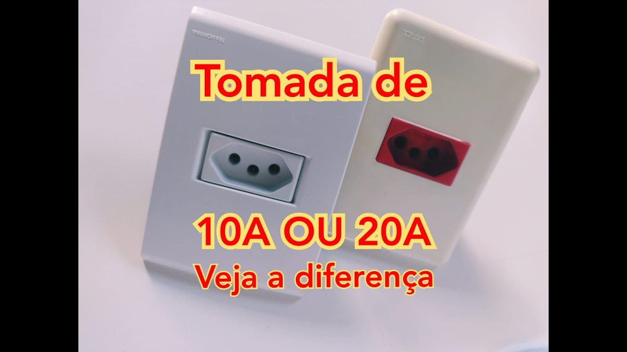 Tomada de 10A ou de 20A veja a diferença - YouTube