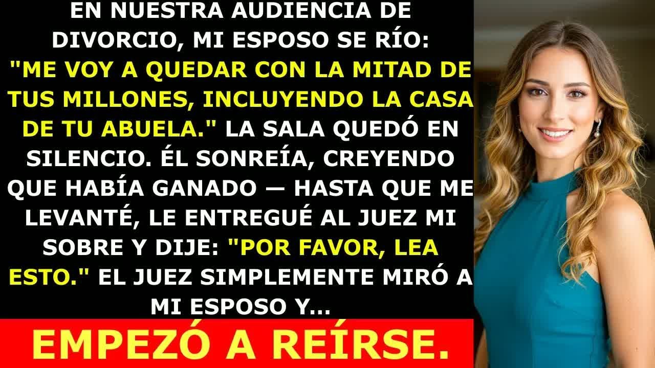 Cuando Mi Esposo Intentó Robar Mi Fortuna — El Juez Abrió Mi Sobre Y Se Rió De Él.