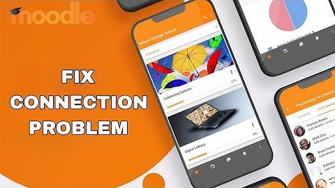 How To Fix And Solve Connection Problem On Moodle App | Easy Fix