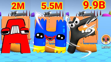 Merge Alphabet Letter run game max level part 03 #mergealphabetlorerun