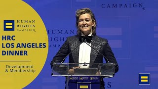 Brandi Carlile Receives the HRC Visibility Award at 2022 HRC LA Dinner