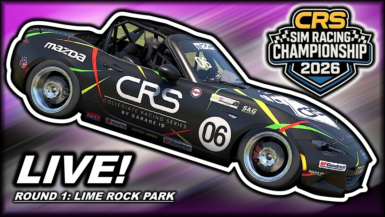 🔴 LIVE: CRS Season Opener at Lime Rock Park | CRS Sim Racing Championship 2026