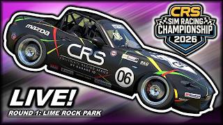 🔴 LIVE: CRS Season Opener at Lime Rock Park | CRS Sim Racing Championship 2026