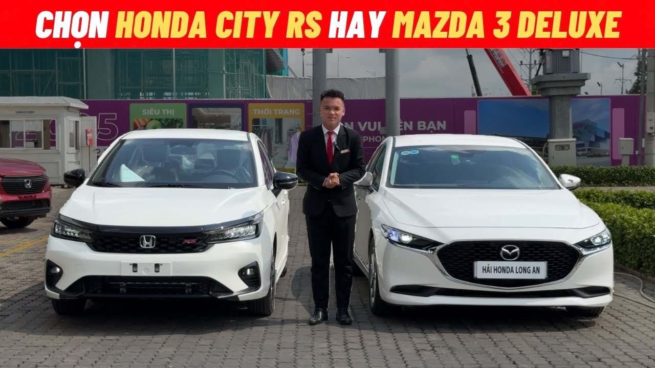 So sánh chi tiết Honda City Rs và Mazda 3 Deluxe | Chênh lệch 10tr đồng mua xe nào | City vs Mazda 3