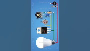Auto ON/OFF Street Light | Dark Sensor Circuit | LDR #shorts