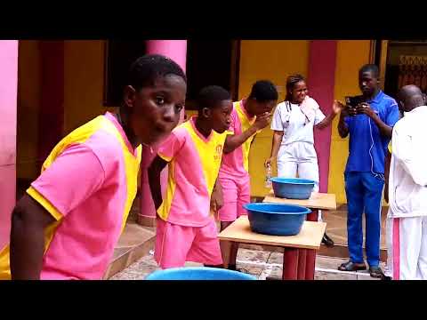 Apple Bobbing Game. Mostly known by many as Apple in water game.