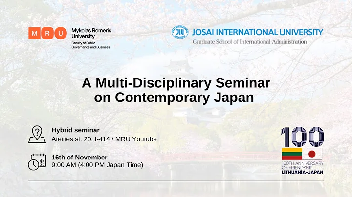 A Multi-disciplina...  Seminar on Contemporary Japan