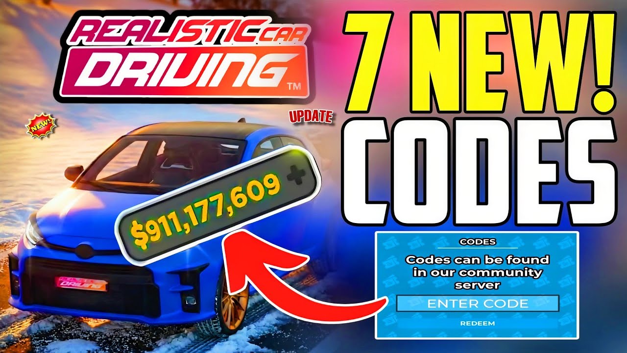 NY 2026 CODE REALISTIC CAR DRIVING ROBLOX CODES 2026 REALISTIC 