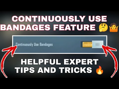 How do you use bandages in PUBG mobile?