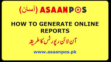 How to generate online reports from home or anywhere in Asaan POS