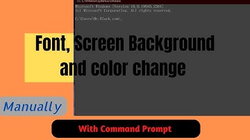 How to Color Change, Screen Background and Font style With Command Prompt | 2023