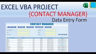 Contact Manager (Data Entry Form) | Excel VBA Project screenshot 5