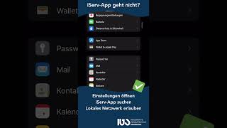 🤯 Login iServ App am iPad klappt nicht? - so geht es #shorts screenshot 2