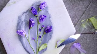 Sweet pea flower piping | Buttercream | Edible art | 버터크림