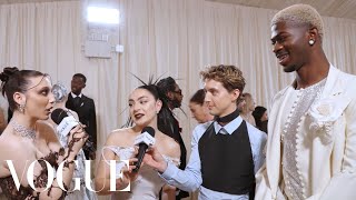 Charli XCX, Lil Nas X \u0026 Troye Sivan Think About Starting a Band Together | Met Gala 2024