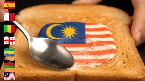 Spreading Cream Flags On Toast AI ASMR Part 6 - Oddly Satisfying
