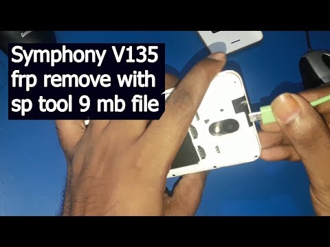 Symphony V135 Frp Remove File 9MB With Sp Flash Tool without password