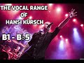 The Vocal Range of Hansi Kürsch