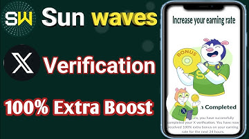 Sunwaves Twitter Verification Process | Get 100% Extra Bonus | Complete Tutorial👨‍