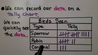 2nd Grade Math 10.1, Collect Data, Tally Charts